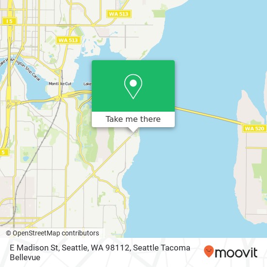 Mapa de E Madison St, Seattle, WA 98112