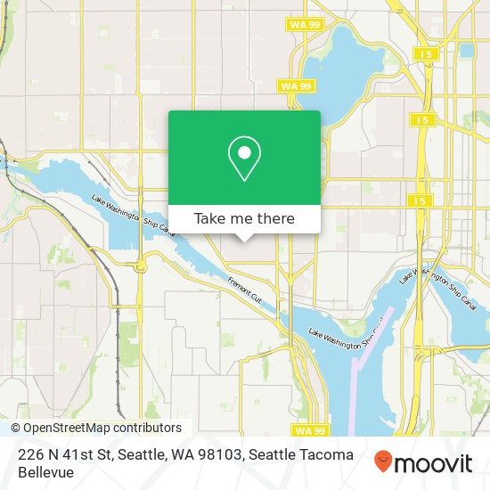 Mapa de 226 N 41st St, Seattle, WA 98103