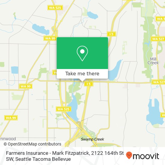 Mapa de Farmers Insurance - Mark Fitzpatrick, 2122 164th St SW