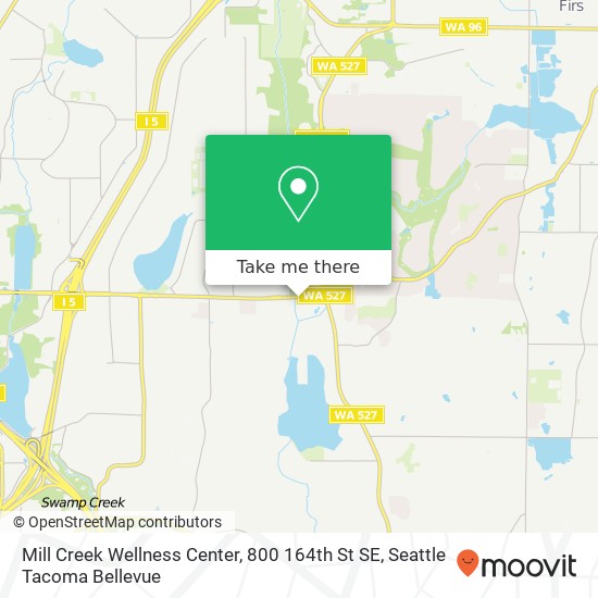 Mapa de Mill Creek Wellness Center, 800 164th St SE