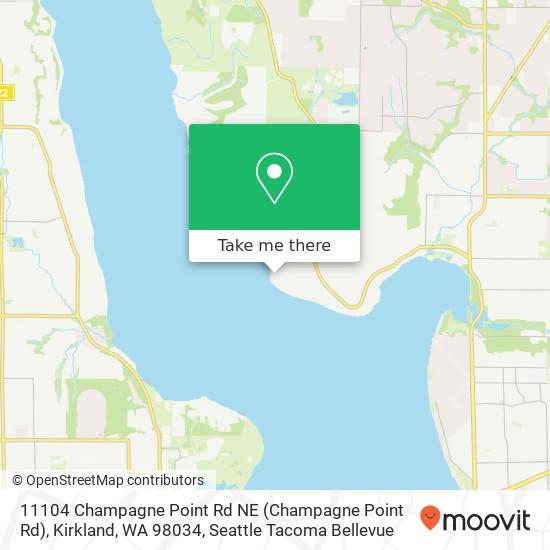 11104 Champagne Point Rd NE (Champagne Point Rd), Kirkland, WA 98034 map