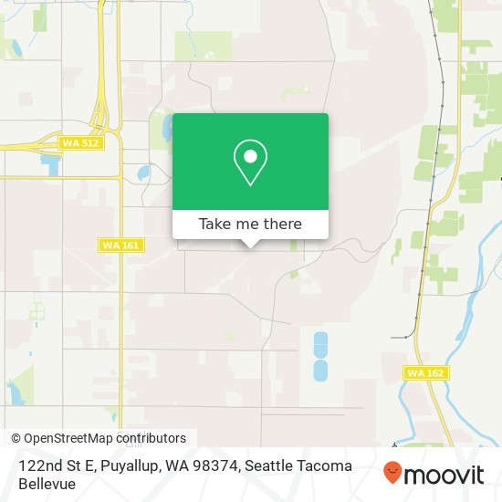 122nd St E, Puyallup, WA 98374 map