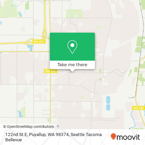 122nd St E, Puyallup, WA 98374 map