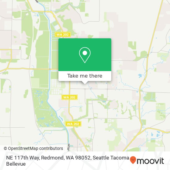 Mapa de NE 117th Way, Redmond, WA 98052