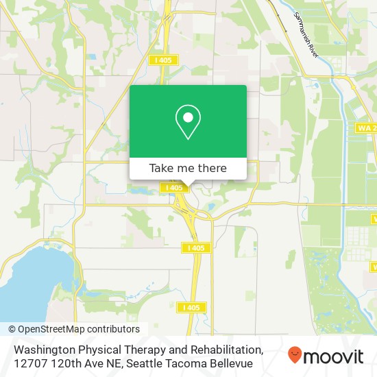 Washington Physical Therapy and Rehabilitation, 12707 120th Ave NE map