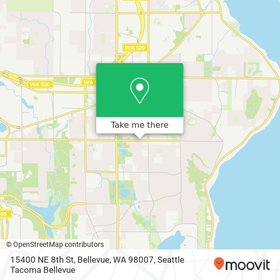 15400 NE 8th St, Bellevue, WA 98007 map