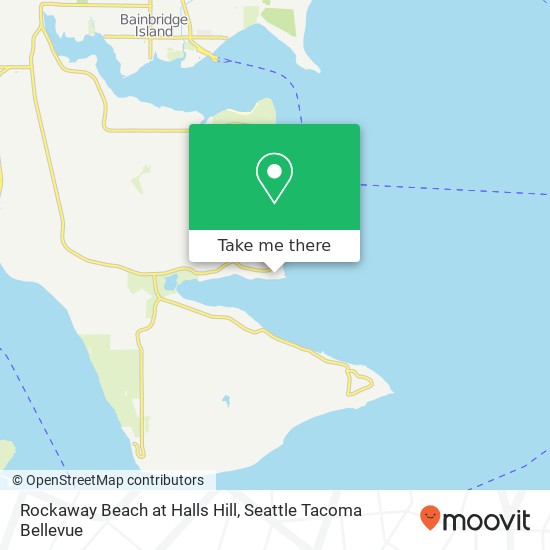 Rockaway Beach at Halls Hill map