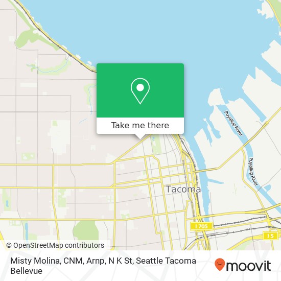 Mapa de Misty Molina, CNM, Arnp, N K St