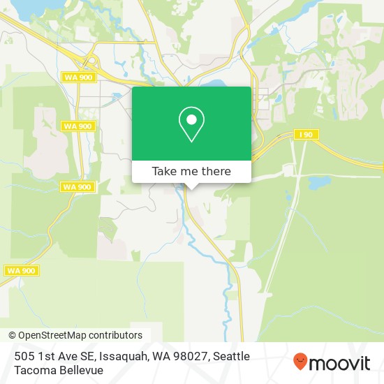 Mapa de 505 1st Ave SE, Issaquah, WA 98027