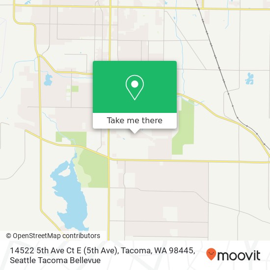 Mapa de 14522 5th Ave Ct E (5th Ave), Tacoma, WA 98445