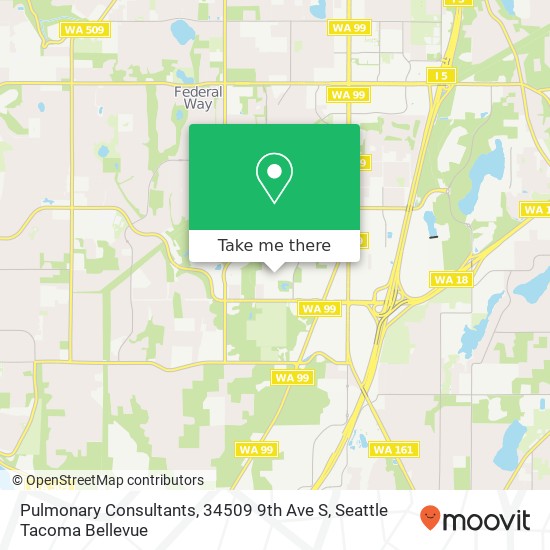 Pulmonary Consultants, 34509 9th Ave S map