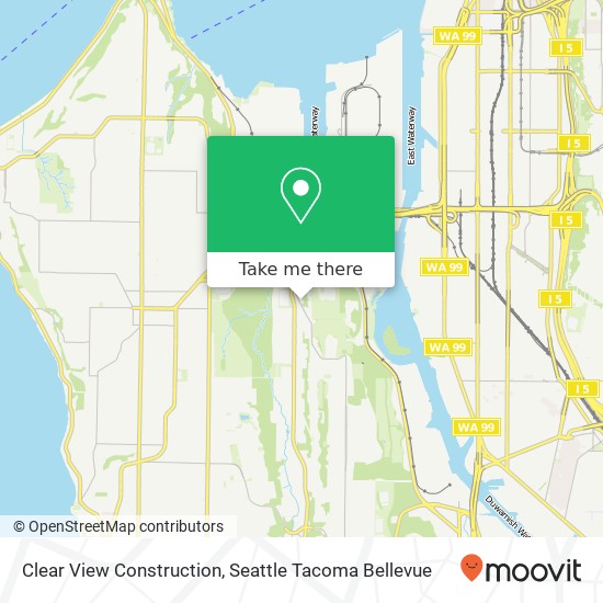 Clear View Construction map