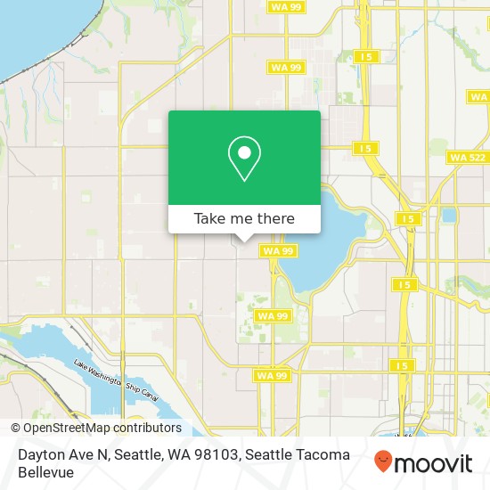 Mapa de Dayton Ave N, Seattle, WA 98103