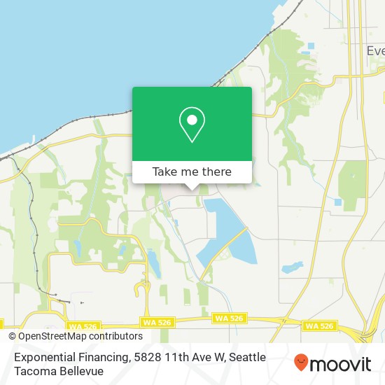 Exponential Financing, 5828 11th Ave W map