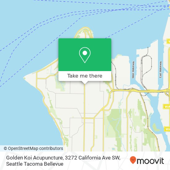 Golden Koi Acupuncture, 3272 California Ave SW map