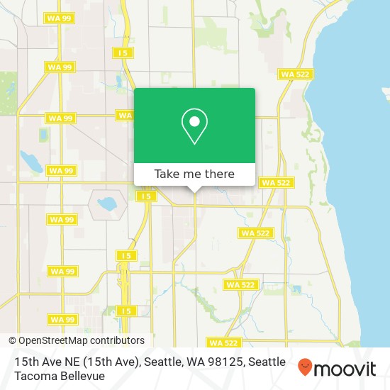 15th Ave NE (15th Ave), Seattle, WA 98125 map