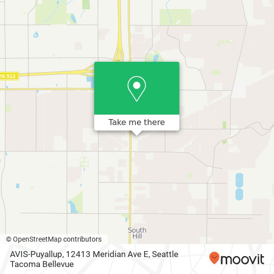 AVIS-Puyallup, 12413 Meridian Ave E map