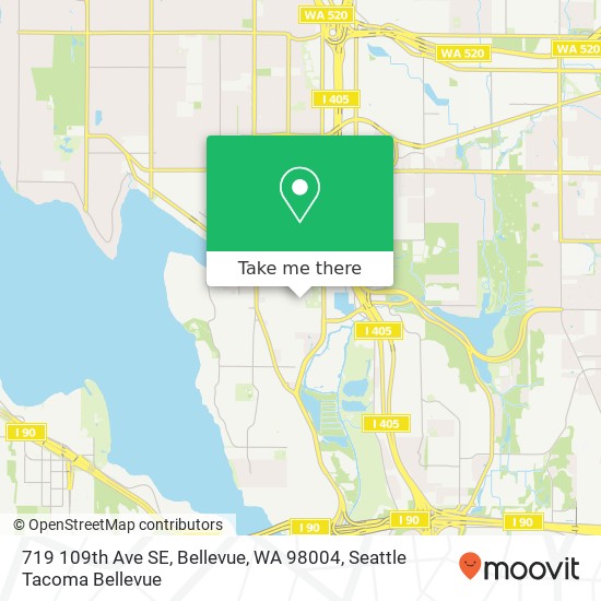 719 109th Ave SE, Bellevue, WA 98004 map