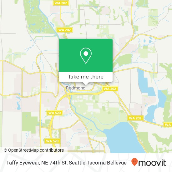 Taffy Eyewear, NE 74th St map