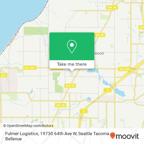 Mapa de Fulmer Logistics, 19730 64th Ave W