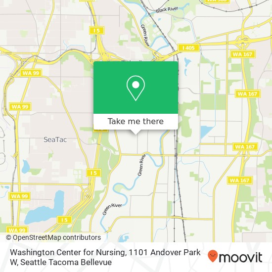 Washington Center for Nursing, 1101 Andover Park W map
