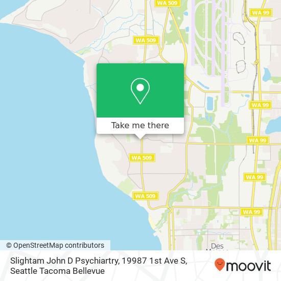 Mapa de Slightam John D Psychiartry, 19987 1st Ave S