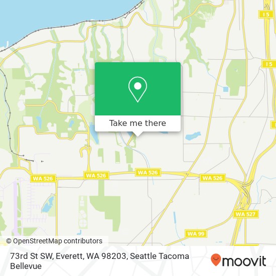 Mapa de 73rd St SW, Everett, WA 98203