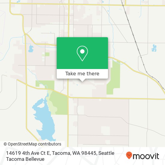 Mapa de 14619 4th Ave Ct E, Tacoma, WA 98445