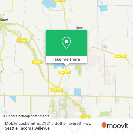 Mapa de Mobile Locksmiths, 21215 Bothell Everett Hwy