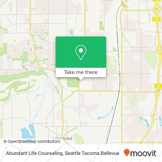 Mapa de Abundant Life Counseling, 6927 Lakewood Dr W