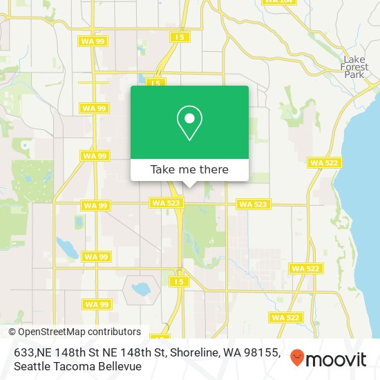 633,NE 148th St NE 148th St, Shoreline, WA 98155 map