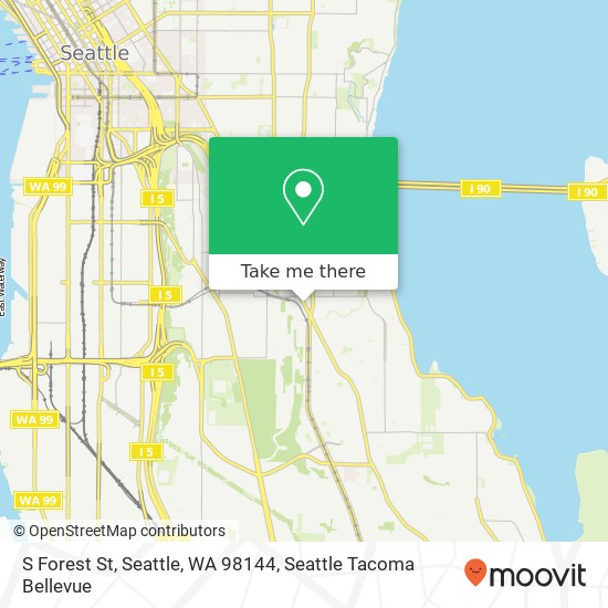 Mapa de S Forest St, Seattle, WA 98144