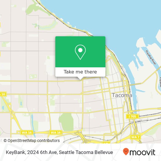 Mapa de KeyBank, 2024 6th Ave