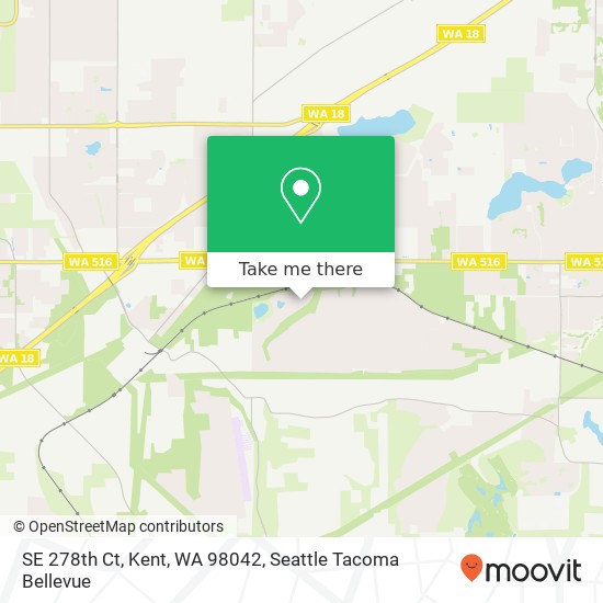 SE 278th Ct, Kent, WA 98042 map