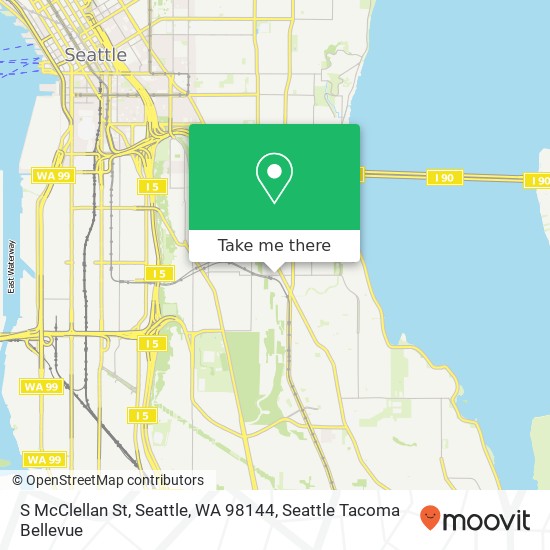 Mapa de S McClellan St, Seattle, WA 98144