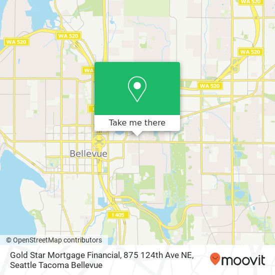 Gold Star Mortgage Financial, 875 124th Ave NE map