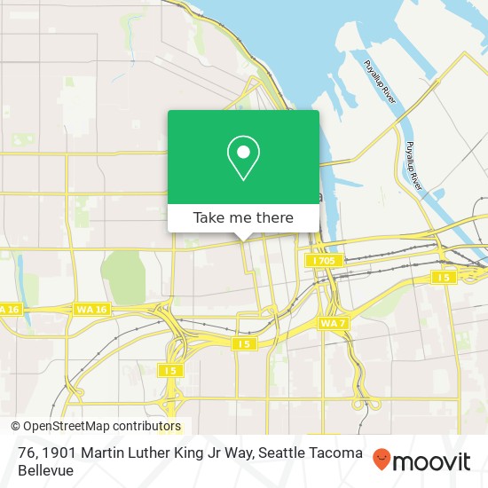 76, 1901 Martin Luther King Jr Way map