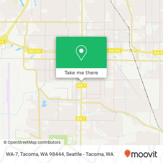 Mapa de WA-7, Tacoma, WA 98444