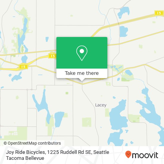 Joy Ride Bicycles, 1225 Ruddell Rd SE map