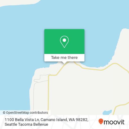 Mapa de 1100 Bella Vista Ln, Camano Island, WA 98282