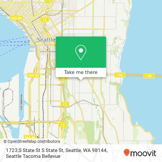 Mapa de 1723,S State St S State St, Seattle, WA 98144