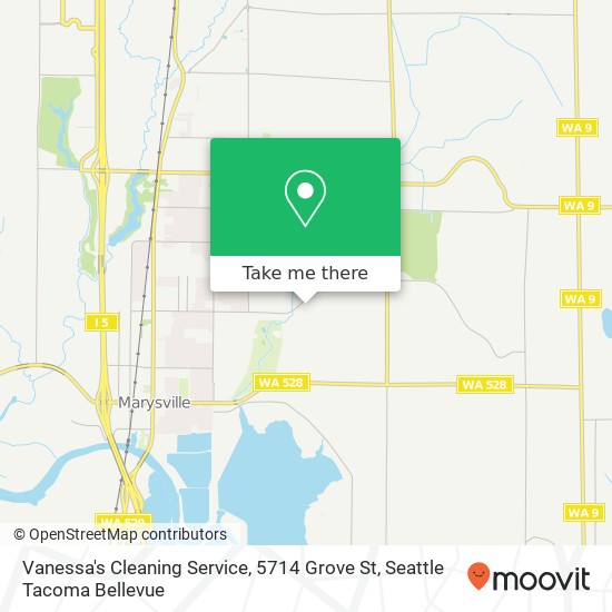 Vanessa's Cleaning Service, 5714 Grove St map