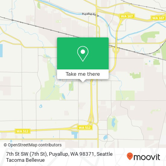 Mapa de 7th St SW (7th St), Puyallup, WA 98371