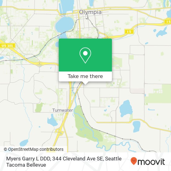 Mapa de Myers Garry L DDD, 344 Cleveland Ave SE