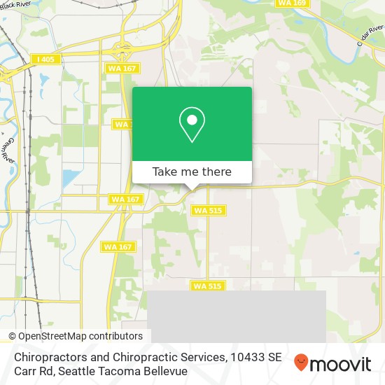 Mapa de Chiropractors and Chiropractic Services, 10433 SE Carr Rd