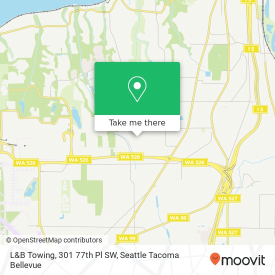 L&B Towing, 301 77th Pl SW map