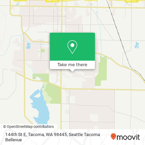 Mapa de 144th St E, Tacoma, WA 98445