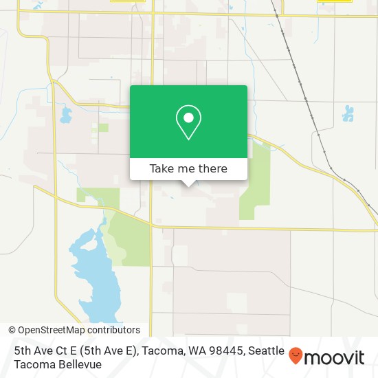 Mapa de 5th Ave Ct E (5th Ave E), Tacoma, WA 98445
