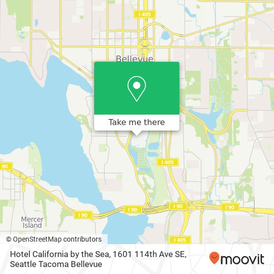 Hotel California by the Sea, 1601 114th Ave SE map