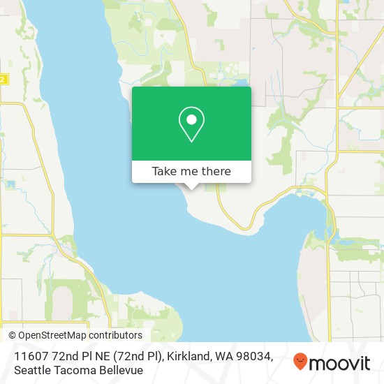 Mapa de 11607 72nd Pl NE (72nd Pl), Kirkland, WA 98034